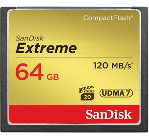 Sandisk CF Extreme Memory Card -  64GB